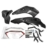 Motorrad-Kotflügel Motorrad-Bauchspoiler, untere Verkleidung, Rahmen-Panel-Schutz für Honda CB650FE CB650F 14–20 CB650R 2019–2023(Carbon Fiber Look)