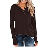 Damen Crop Tops Party Tops Langarm Reißverschluss Kragen Blusen Racerback Plaid Print Tunika Top Dressy Blumendruck Tunika Top Trendy Aushöhlen T-Shirts Casual Ruched Blusen Kleidung, Braun_3, 3XL