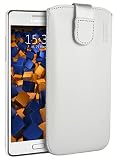 mumbi Echt Leder Flip Case kompatibel mit Samsung Galaxy S8 Hülle Leder Tasche Case Wallet, schw