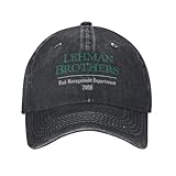 Baseballmütze Lehman Brothers Risikomanagement Abteilung 2008 Für Frauen Männer Bank Logo Hip Hop Hüte Laufen Hippie Snapback Cap Geburtstagsgeschenk
