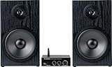 McGrey MAMP-4100BT / BSS-265 BK Stereoanlage Set mit Bluetooth - Kompakte HiFi-Boxen - 2-Wege-System - 6,5' Tieftöner + 0,5' Hochtöner - Auch für Wandmontage geeignet - Sparset Inkl. Stereo-Verstärk