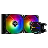 Xilence LQ240.ARGB AMD und Intel 240mm AiO Wasserkühlung, AM5/AM4, LGA 1700/2066/2011/1151/1150/1155/1156/1200, 300W TDP, 2x 120mm ARGB PWM Lüfter, für hohe Anforderungen im Gaming/Streaming, schw