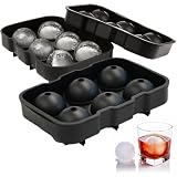 Ram® Eiskugel-Maker für Whiskey, Getränke, Party, BBQ, Cocktail, Silikon, BPA-frei, 2 Stück