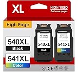 Firstoner 540XL 541XL Multipack, Druckerpatronen PG 540XL und CL 541XL Ersatz für Canon Druckerpatronen 540 541 für Pixma MG3650 MG3500 MG3650s MX395 TS5150 TS5151 (Schwarze, Farbe)