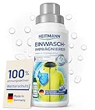 HEITMANN Einwaschimprägnierer 250ml | Einwaschimprägnierung für Schuhe, Rucksäcke, Zelte, Outdoor- & Sportkleidung | Imprägnier Waschmittel reaktiviert Membranen für langanhaltenden W