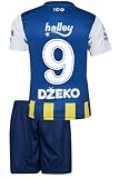 Qycksouth Edin Džeko Fenerbahce #9, 2023/2024 Kinder Trikot Mit Kurz, Fußball Neue Season (128,Heim,Dzeko)