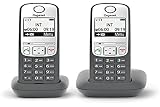 Gigaset AS485 Duo, schnurlose Telefone, Freisprecheinrichtung, Anrufübertragung, beleuchtete Tastatur, interne Anrufe zwischen den beiden Gängen, [Italien]