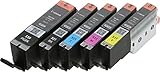 Canon PGI-550 CLI-551 Multipack – 5 Drucker Patronen für Canon Pixma iP7250 MG5450 MG6350 MX725 MX925
