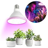 ekobi Glühbirne für wachsende Pflanzen LED PLANTY W E27 9W für Wachstum Beleuchtung (LED PLANTY W E27 9W weiß)