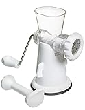 KitchenCraft Fleischwolf mit Saugzwinge, Kunststoff, Weiß, 15.7 x 13.5 x 25.2 cm, 1 E