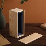 Holzkiste, Kiefernholz Schiebe-Schubladenbox, Aufbewahrungsbox mit Deckel, Schutzfutter für DIY Handwerk, Holz DIY Organisieren Box (1)