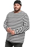 Urban Classics Herren T-Shirt Regular Stripe LS, Langarm T-Shirt mit Querstreifenmuster für Männer, erhältlich, Größen S-5XL