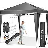 KESSER® Pavillon Faltpavillon 3x3m | Pop-Up Gartenpavillon Höhenverstellbar Stabil Wasserdicht Winterfest | Partyzelt Festzelt UV-Schutz 50+ inkl. Tasche mit Rollen & Bodenanker |