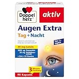 Doppelherz Augen Extra Tag + Nacht - Mit Lutein, Zeaxanthin - 5 Vitamine plus Folsäure - 90 Kap