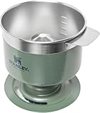 Stanley 1913 Perfect Brew Pour Over Kaffeebereiter - Ergibt 1-6 Tassen - Kaffeefilter Wiederverwendbar Edelstahl - Filterkaffee - BPA-Frei - Leicht Zu Reinigen & Abnehmbarer Filter - Hammertone G