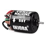 INJORA RC Bürsten Motor 540 Wasserdichter Motor Waterproof Gebürstet Motor für 1/10 Crawler Axial VS4-10 Redcat Gen 8 7 Pro Enduro SCX10 Pro TRX4 D90 MST CC01 (55T)