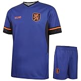 Niederlande Trikot Set Auswartz - 2022-2024 - Kinder und Erwachsene - Jungen - Fußball Trikot - Fussball Geschenke - Sport t Shirt - Sportbekleidung - Größe M