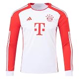 adidas FC Bayern Herren Heimtrikot Langarm Fanatic 23/24, Weiß, L