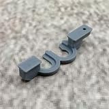 L-3D Gleiter 1 Stck Rollenhalter Grau Ersatzteil kompatibel mit IKEA Kvartal Laufleiste Gardinenschiene (Grau)