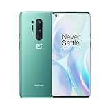 OnePlus 8 Pro (5G) Smartphone ohne Vertrag, 12 GB RAM + 256 GB Speicher, 6.78” (3D) Fluid AMOLED 120Hz Display, Wireless Fast Charging 4510mAh Akku, Dual Sim - Grün (Generalüberholt)