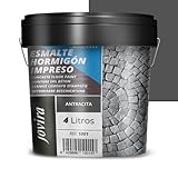 JOVIRA PINTURAS Pflaster Frisch, Bodenfarbe. Renovierharz für Betonböden (4 Liter, Anthrazit)