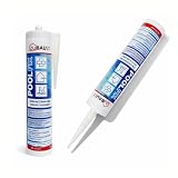 dubaust POD24 Poolfix Poolkleber Pooldichtstoff Montagekleber Polymer zum Kleben und Abdichten, unter Wasser einsetzbar, UV-bestaendig, bleibt dauerelastisch 290ml (1, weiss)