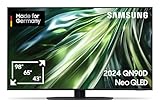 Samsung Neo QLED 4K QN90D Fernseher 50 Zoll, Neural Quantum 4K AI Gen2 Prozessor, Mini LED TV, AI Upscaling, Smart TV, Dolby Atmos, Gaming Hub, GQ50QN90DATXZG, Deutsches M
