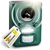 GARDIGO® Tiervertreiber Ultraschall Solar | Katzenschreck und Marderabwehr mit Blitzlicht | Multifrequenz Gerät, 5 Modi, Gesamtfläche ca. 75m² (ca. 9 m, 110°) | Inklusive Batterien & USB-Ladekab