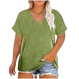 tsaChick Tank Top Damen T-Shirt Schwarz Damen Kurzarm Streifenshirt Damen Elegante Blusen V-Ausschnitt Muskelshirt Damen Tshirt Weiss Weiß Casual 2024 Neu C4823