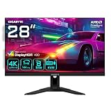 GIGABYTE M28U 28' 4K UHD Gaming Monitor - 3840 x 2160, 144Hz, 1ms, 300 cd/m², FreeSync Premium Pro, Display HDR400, HDMI 2.1, DisplayPort 1.4
