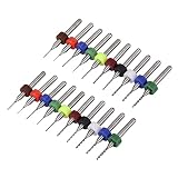 Uikdjgu 20x Hartmetall Mini-Bohrer Cnc Pcb (0,3-1,2 mm)