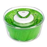 Zyliss Easy Spin 2 Salatschleuder, Fassungsvermögen 6l, Groß, Kunststoff, Grün, Salattrockner inklusive Salatschüssel, Aquavent Technolog