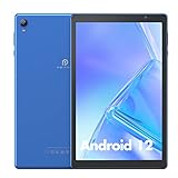 PRITOM 10 Zoll Android 12 Tablet - 2GB RAM, 32GB ROM, 6000mAh, Erweiterbar auf 512GB, Quad-Core-Prozessor, HD IPS Bildschirm, Kamera, WLAN, Bluetooth (Blau)