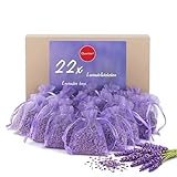 22x Lavendelsäckchen Duftsäckchen Lavendel Mottenschutz im Kleiderschrank Schlafzimmer - Lavendelsäckchen zum Schlafen und Entspannen mit Lavendelduft – Lavendelblüten von Q