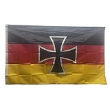 Stormflag Deutschland Eisernes Kreuz Flagge 90x150cm Deutschland Flagge 3x5ft Polyester 90g mit Ösen mit Doppelnadel g