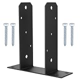 U-Pfostenträger, U Pfostenträger zum Aufschrauben, U Pfostenanker zum Aufdübeln, U-Form Pfostenhalter, Bodenplatte Vierkantholzpfosten, Zaunpfosten U Winkel zum Einbetonieren, 90x90