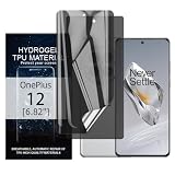 Glcrrpu 2 Stück für OnePlus 12 [6,8 Zoll] Privatsphäre Hydrogel Displayschutzfolie [Anti-Spionage] Flexible TPU Schutzfolie Selbstheilend [Nicht gehärtetes Glas]