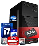 GMR Ultra i7 Business Office PC - Schneller Rechner | 3 Jahre Garantie | 32 GB RAM | 1000GB SSD | DVD±RW | USB 3 | Windows 11 Prof | WiFi-B