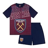 West Ham United FC - Kinder Schlafanzug-Shorty - Offizielles Merchandise - Geschenk für Fußballfans - - 10-11 J