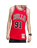 Mitchell & Ness NBA Swingman Road Jersey Chicago Bulls 97 Dennis Rodman Red, L