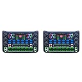 Decqerbe 2Stück X60, Englische Version, Professioneller, Praktischer, Kompakter KTV-Soundkartenmixer mit Gesang für L