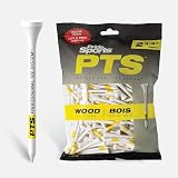 PTS Golf-Tees aus Holz (2 3/4 Zoll), Beutel mit 175 T