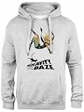 DAMBOTEE Gravity Daze Unisex-Kapuzenpullover Aus Grauer Baumwolle Mit Kap