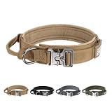 EXCELLENT ELITE SPANKER Taktisches Hundehalsband Verstellbares militärisches Hundehalsband Nylon-Trainingshalsband Heavy Duty Hundehalsband mit Griff(COB-M)