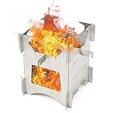 Grill, tragbar, Edelstahl, zusammenklappbar, Mini-Grill, Herd, Grill, Outdoor, Camping, Picknick, Kochwerkzeuge, Holzkohlegrills (Farbe: Silber, Größe: 35 x 27 x 20 cm) (Silber 35 x 27 x 20 cm)