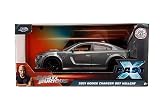 Jada Toys - Fast and Furious Auto Dodge Charger (1:24, grau) - Modellauto 2021 Dodge Charger SRT Hellcat aus dem Film Fast & Furious 10, Die Cast Car ab 8 Jahre mit Teilen zum Öffnen, 19