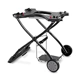 Weber Rollwagen/Für Gasgrills der Q-Serie, Klappbares Design mit Rädern, Integrierter Tragegriff, 16,5 x 75,5 x 71,5 cm (eingeklappt), 63,5 x 53,5 x 71,5 cm (ausgeklappt)