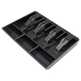 Lapyyne Registrier Kassen Schublade - Bargeld Tablett für 4 Scheine / 3 MüNzen Registrier Kassen Einlage, 12,6 X 9,6 X 1,4