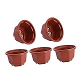 ROMISBABA 5St Achteckiger Blumentopf aus Kunststoff Pflanzgefäße hängender Wandpflanzer plastikblumen im Topf blumengießkanne für zimmerpflanzen Gartenpflanzer Blumenb