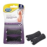 Scholl EXPERTCARE Ersatzrollen für die Ferse – Nachfüller für die elektrischen Hornhautentferner von Scholl – Mit Diamantpartikeln, 2 R